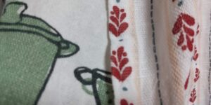 横に二枚並べたIKEAキッチンクロス